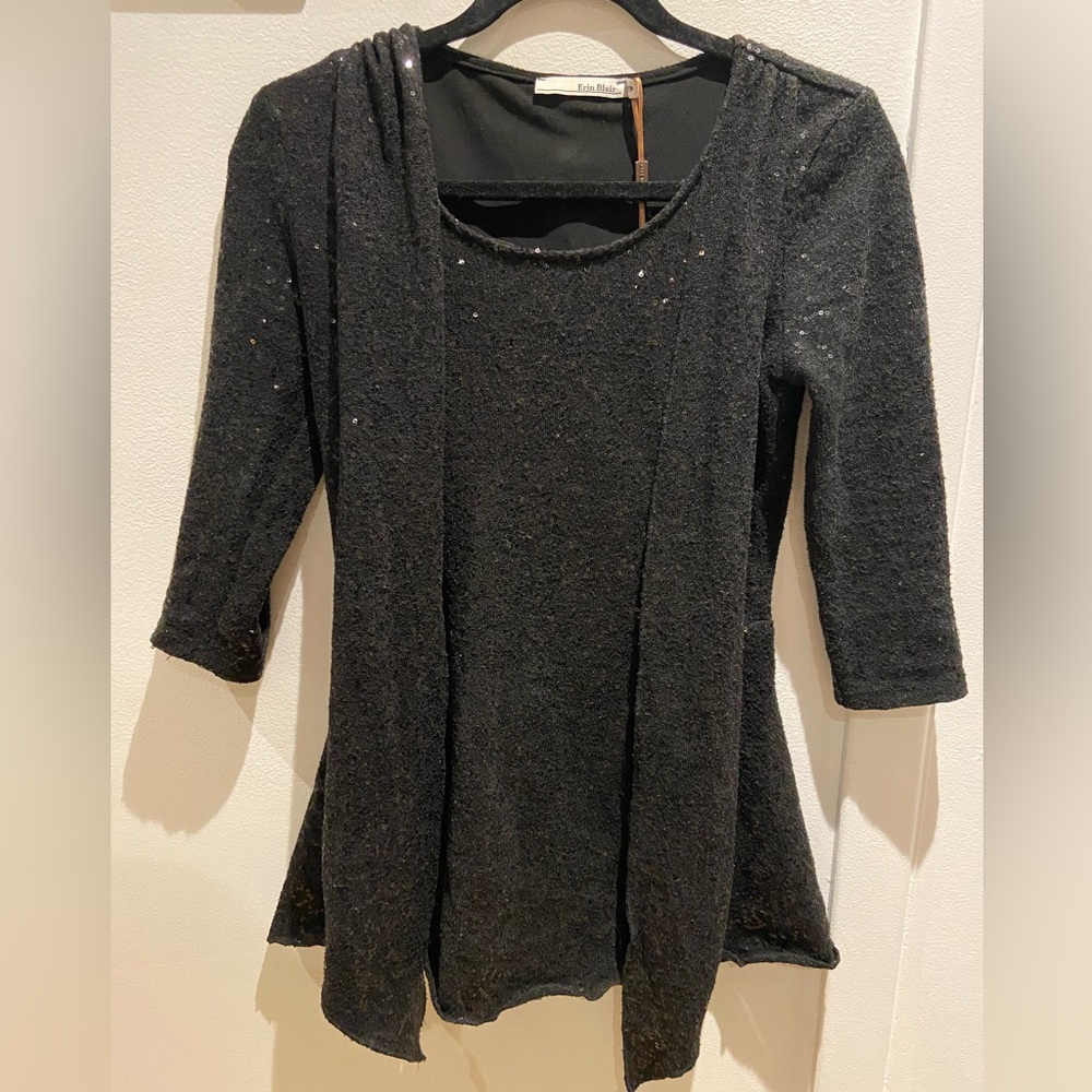 🍭Little black sparkly tunic 🇨🇦 made in Canada 🇨🇦